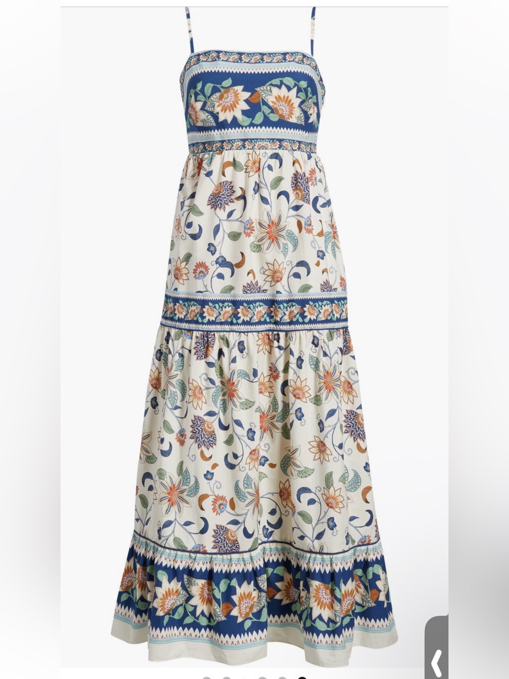 FARM Rio Floral Delhi Tapestry Light Pink Midi Dress Size Small NWT - Picture 3 of 8